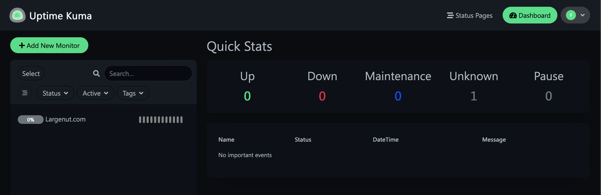 Deploy Uptime Kuma with Docker Compose